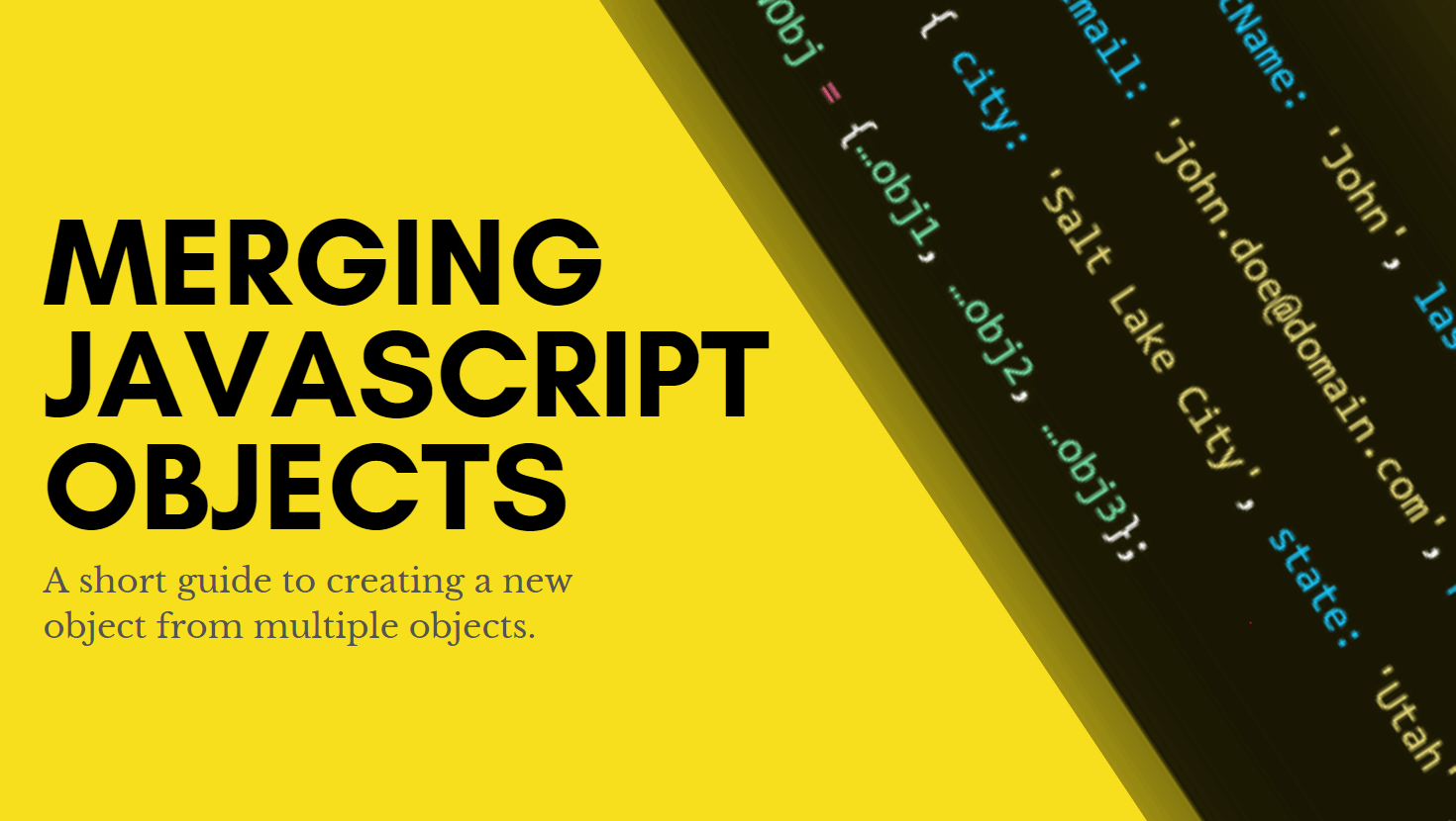Merging JavaScript Objects